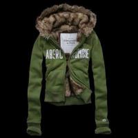 dames abercrombie fitch fur hooded outwear zip groen Store Amsterdam 96smi824